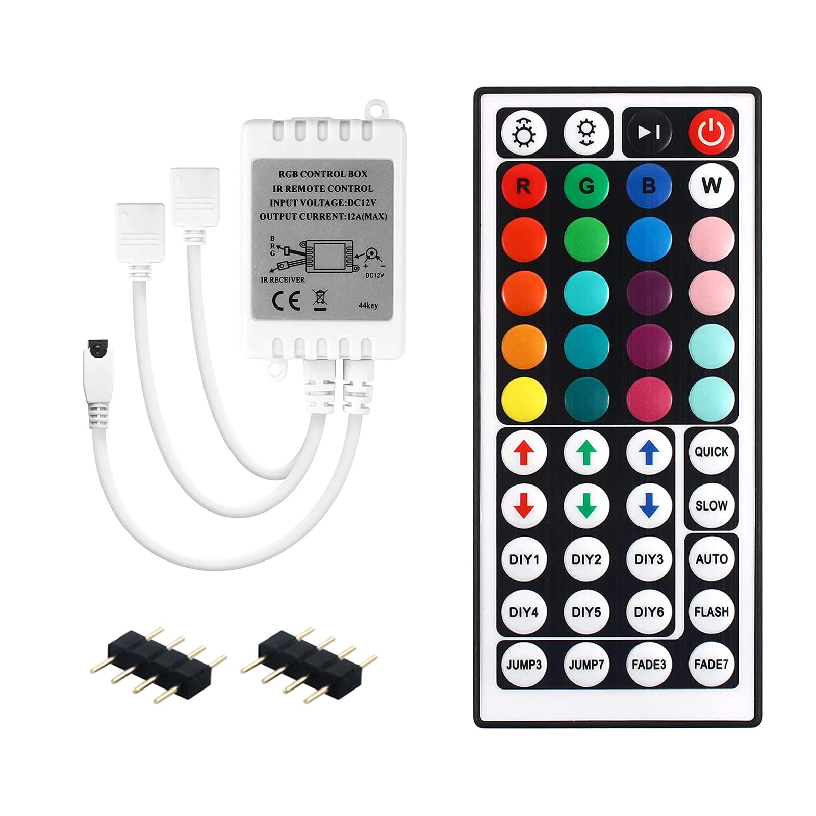 Dual Outputs 44 Keys IR Remote Controller 4 Pin 2