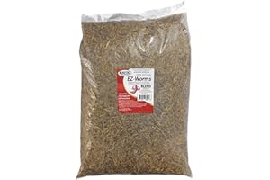 EZ Worms (20 lb.) - Blend of Dried Mealworms & Black Soldier Fly Larvae (BSFL) - Healthy Insect Treat - Chickens, Bluebirds, 
