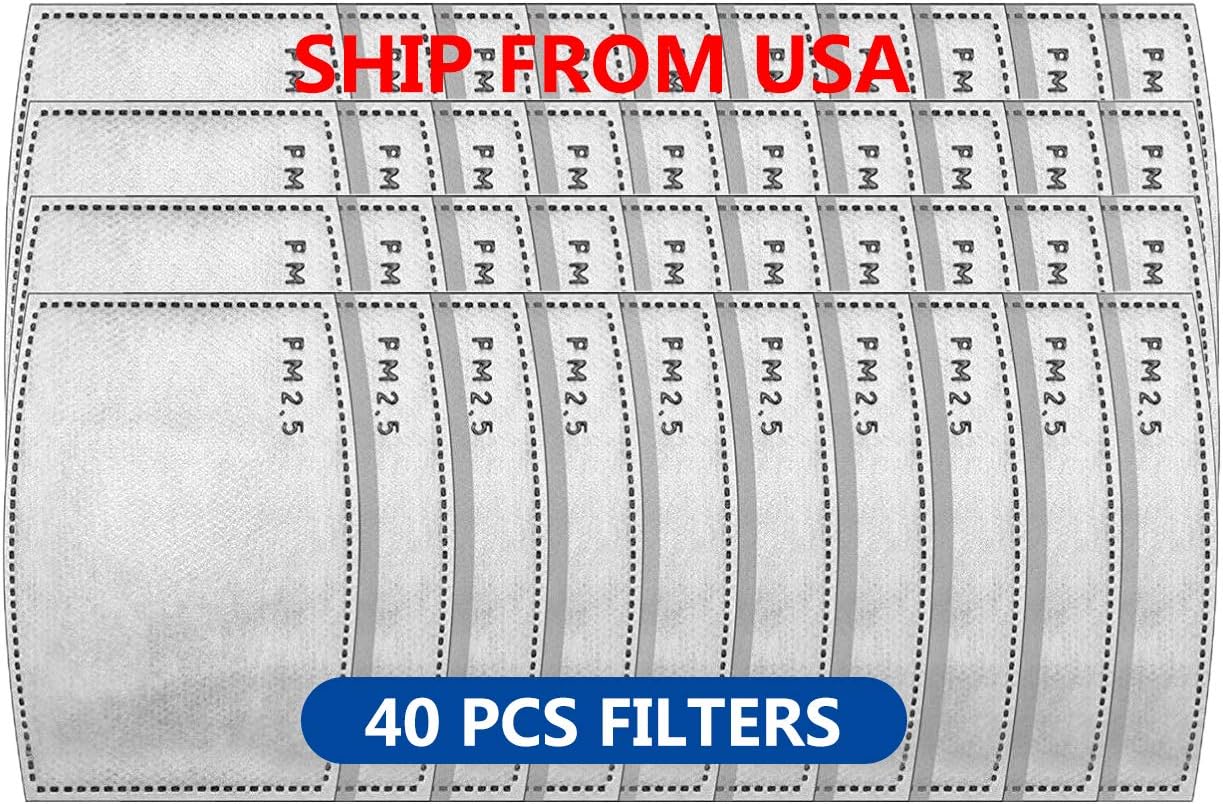 PM2.5 Activated Carbon Filter Replacement 5 Layers Anti Haze Face Filter Sheet For Facemask
