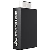 MAYFLASH PS2 to HDMI Converter Adapter, Video Converter with 3.5mm Audio Output for HDTV & HDMI Monitor, Compatible with All 