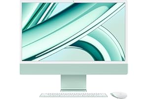 Apple 2023 iMac All-in-One Desktop Computer with M3 chip: 8-core CPU, 10-core GPU, 24-inch Retina Display, 8GB Unified Memory, 256GB SSD Storage, Matching Accessories. Works with iPhone/iPad; Green