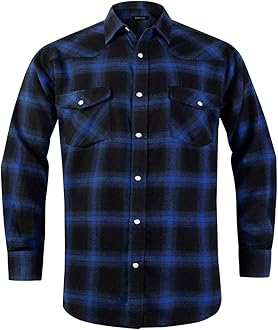 Pearl button flannel shirts Clearance