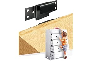 Furniture Anchors for Baby Proof Child Safety Wall Anchor Heavy Dress Anti Tip Anchor 6PCS 800 Pound Heavy Duty Metal Secure 