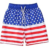DOOVID Boys Swim Trunks Baby Boys Swim Shorts Cartoon Cute Toddler Swimsuit Trunks Summer Baby Beach Shorts