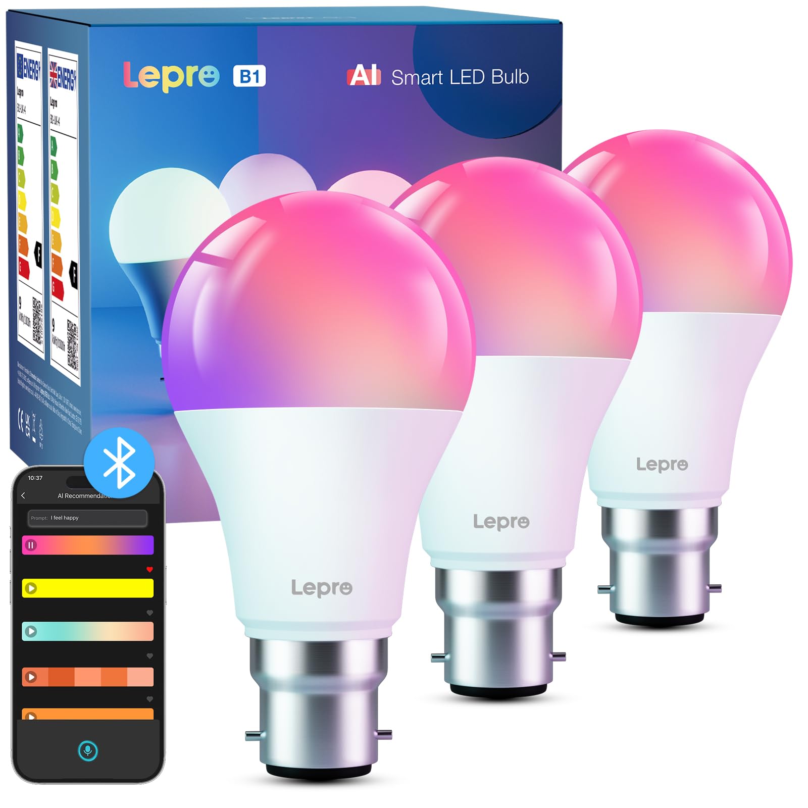 Lepro B1 AI Smart Bulb Bayonet (3)