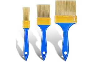 DTDNZKN 3 Pack Paint Brushes - Ideal for Priming, Painting, Varnishing, Wood, Walls