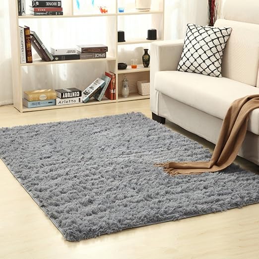 Eleoption Soft Shaggy Tapis De Collection Antidérapant Meuble De Chambre à Coucher Tapis Pour Enfants Chambre Enfants Salle De Jeux Séjour Chambre
