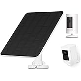 Solar Panel for Ring Camera, 5W Solar Panel Charger for Stick Up Cam/Pro Battery, Spotlight Camera/Pro/Plus, Wyze Battery Pro, 9.8ft Cable, IP65 Waterproof
