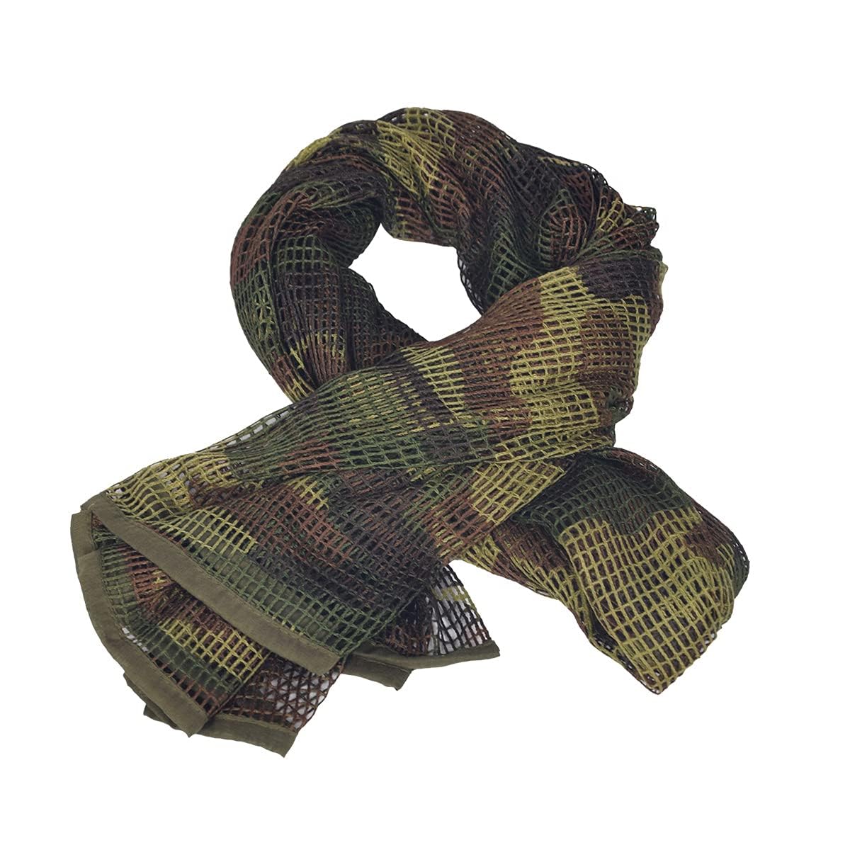 WINWAY Double Printing Military Tactical Sniper Veil Scarf Camo Mesh Net for Hunting Camping Outdoor Sports