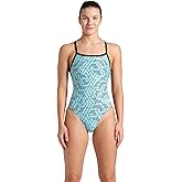 Arena Womens Arena Performance Women's Escape Team Print Challenge Back Ladies Training Swimsuit