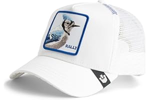 Goorin Bros. The Farm Unisex Original Adjustable Snapback Trucker Hat, White (The Rally Bird), One Size