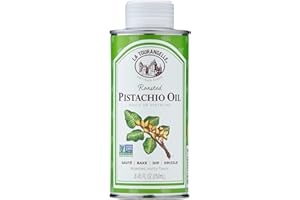 La Tourangelle, Roasted Pistachio Expeller-Pressed Oil for Cooking, Baking, and Beauty, Adds Flavor to Vinaigrettes, Sauces, Marinades, Green, 8.45 Fl Oz
