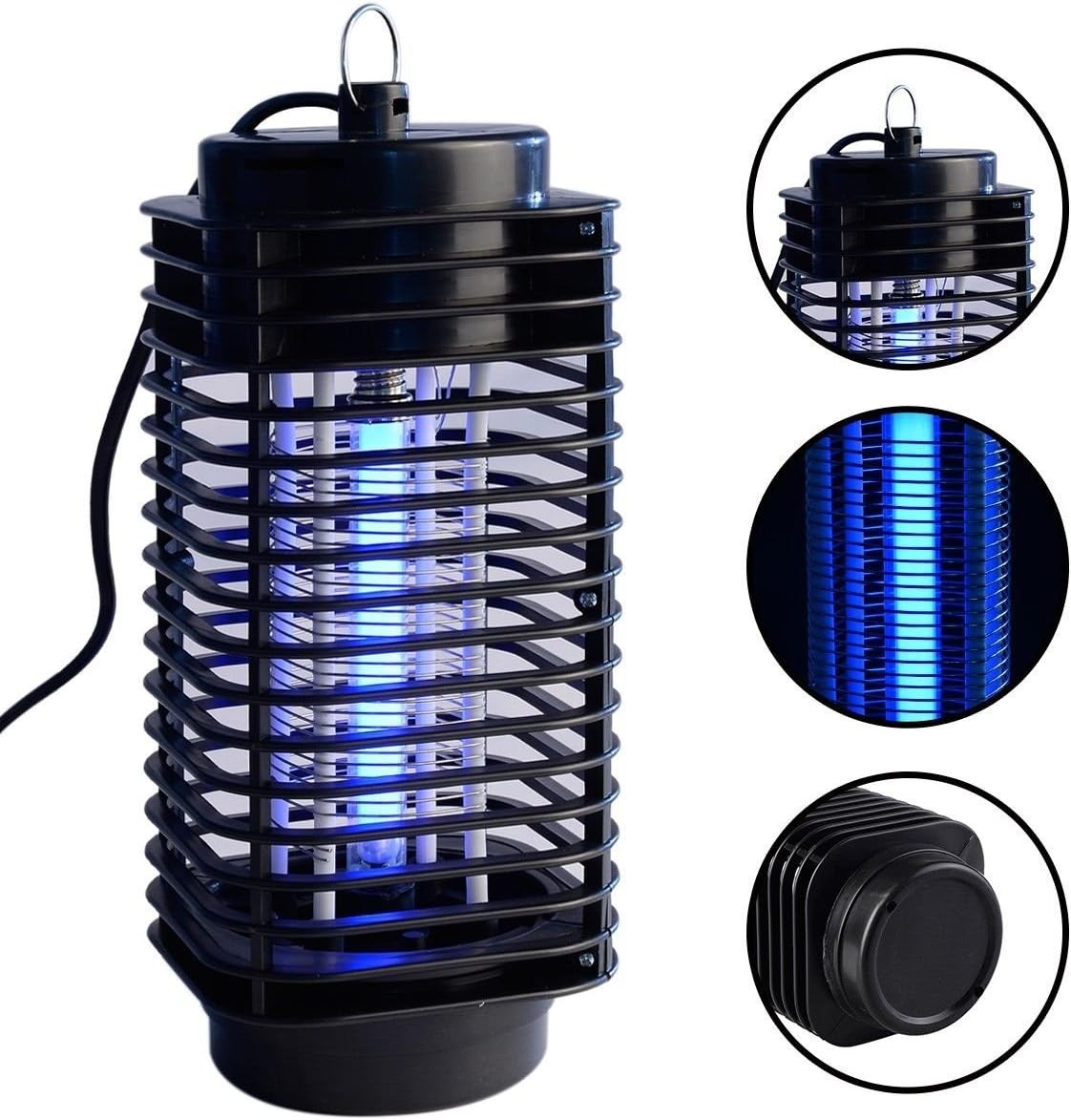 Generic YanHong150720-214 8yh1208yh 10V Black New Zapper Killer ith Trap La Electric Mosquito Electric With Trap Lamp Insect Za Fly Bug Insect quito Fly 110V Black New