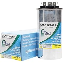 Amazon.com: 45/5 MFD 370 Volt Dual Round Run Capacitor Replacement 