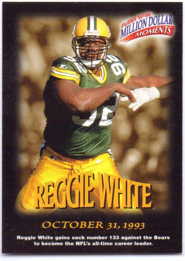 Reggie White 1997 Fleer Million Dollar Moments 6 Green Bay Packers At Amazon S Sports Collectibles Store