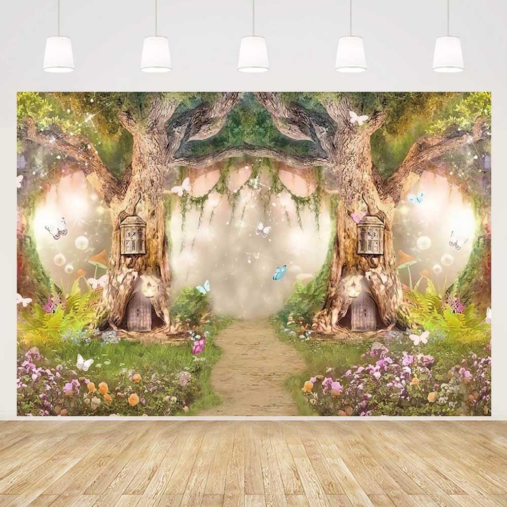 MEHOFOND Fairy Tale Princess Backdrop 7ft x 5ft Multicolor