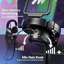 MAONO USB Gaming Microphone for PC, Noise