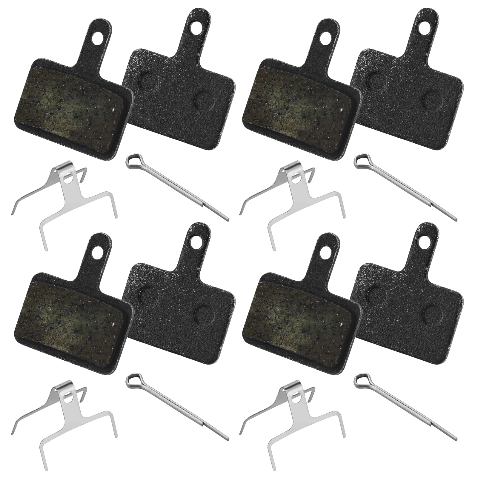 5 Pairs Bike Brake Pads, Disc Brake Pads,Resin Semi-metal Bicycle Disc Brake Pads Replacement for Mountain MTB Ebike for Br-M575 B01s Mt200 M525 M515 T615 T675 M505 M495