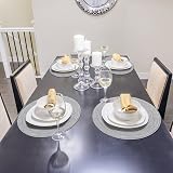 Pauwer Woven Round Placemats 6 Pieces 38 cm Light Gray Heat Resistant Non Slip view 6