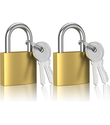 PADLOCK KEY HANGER / GOLD ボルトルーム　ゴールド uxcell Mini Size Security Brass Door Lock Padlock with 3