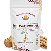 Sewanti Ayurvedic Organic Shatavari Powder - Gluten Free Ayurvedic Herb - Natural Adaptogen for Energy & Vitality - Promotes 