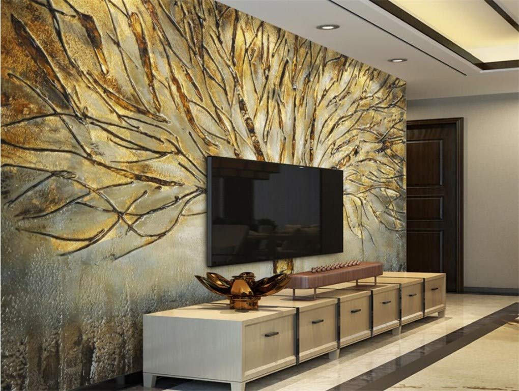 Personalizado Papel Tapiz Fotográfico Mural Abstracto Árbol Moderno