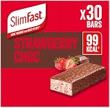 SlimFast Snack Bar Low Calorie Strawberry Chocolate 30x25g Multipack view 1