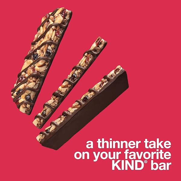 KIND THINS SNACK BARS, DARK CHOCOLATE CHERRY CHASHEW, GLUTEN FREE, LOW CALORIE, HEALTHY SNACKS, 5G SUGAR, 10 COUNT