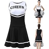 ThreeH Cheerleader Costume Fancy Dress High School Musical Cheerleading Uniform No Pom-Pom
