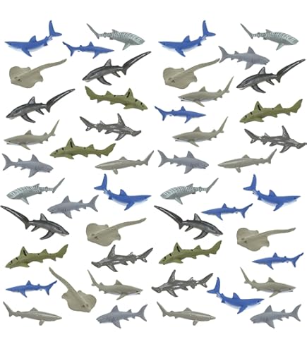 Amazon.com: Safari Ltd. Sharks Bulk Bag - Set of Miniature Toy