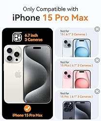 CANSHN Magnetic Compatible with iPhone 15 Pro Max