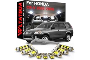 LED Interior Light Kit Package Replacement for HONDA CRV 2002 2003 2004 2005 2006, Super Bright 6000K White