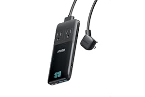 Anker Prime 6-in-1 USB C Charging Station, 140W Compact Power Strip for Work and Travel, 5 ft Detachable Extension Cord with 6 Ports, for iPhone 15/15 Plus/15 Pro/15 Pro Max(Non-Battery, Non-Wireless)