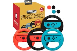 Switch Racing Wheel Controller Grip Compatible for Nintendo Switch and Nintendo OLED Games, switch wheels for mario kart, Mar