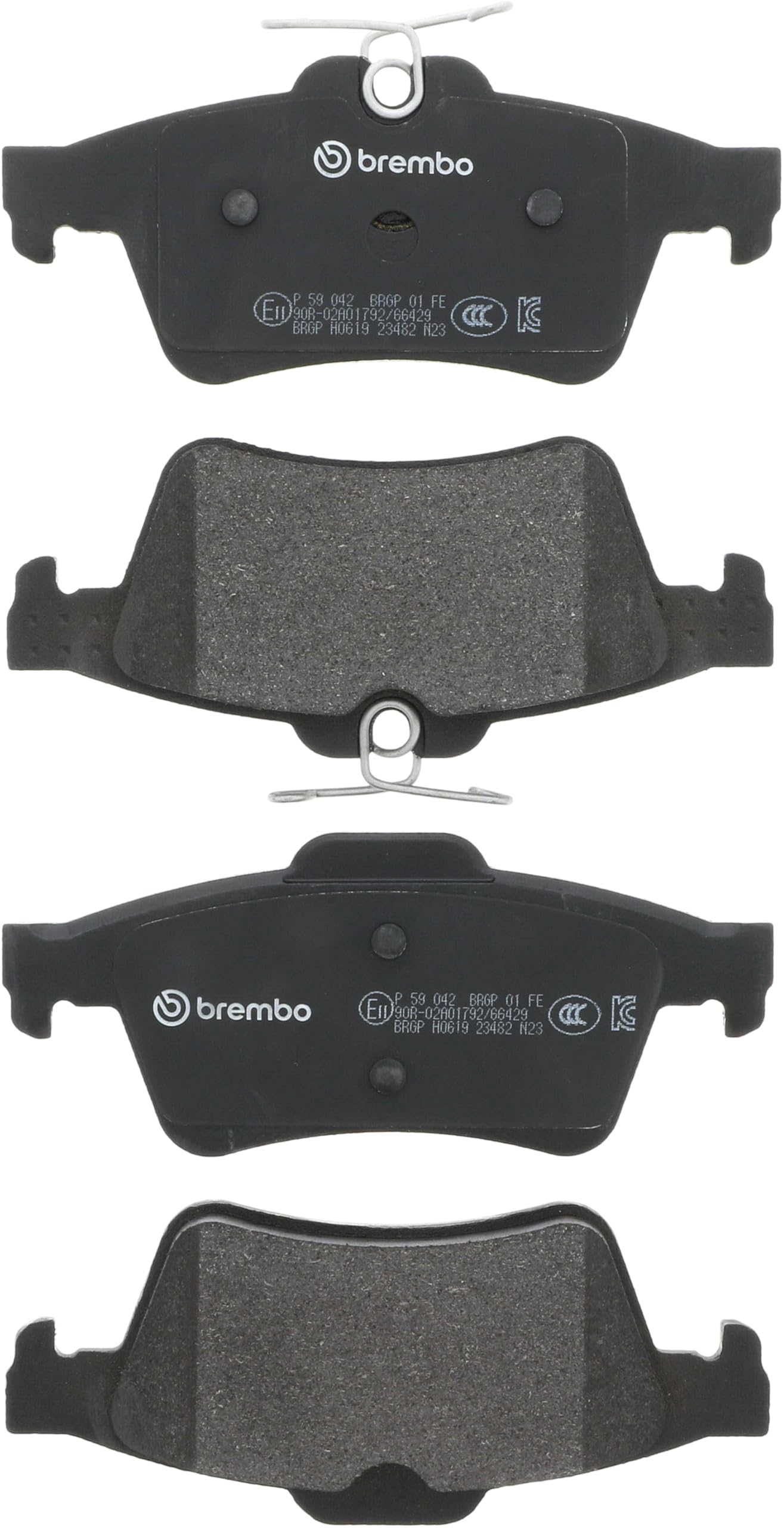Brembo P59042 Rear Disc Brake Pad - Set of 4
