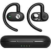 Raycon Fitness Open Ear Earbuds – Open Ear Headphones, Earbuds Wireless Bluetooth, Running Headphones, Sweat & Water-Resistant Earphones, 40 Hours Battery Life (Black)