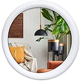 Wall Mirror,Solid Wood Frame Vanity Mirror, Farmhouse Decorative Wall Mirror for Bathroom, Bedroom, Living Room & Entryway, V