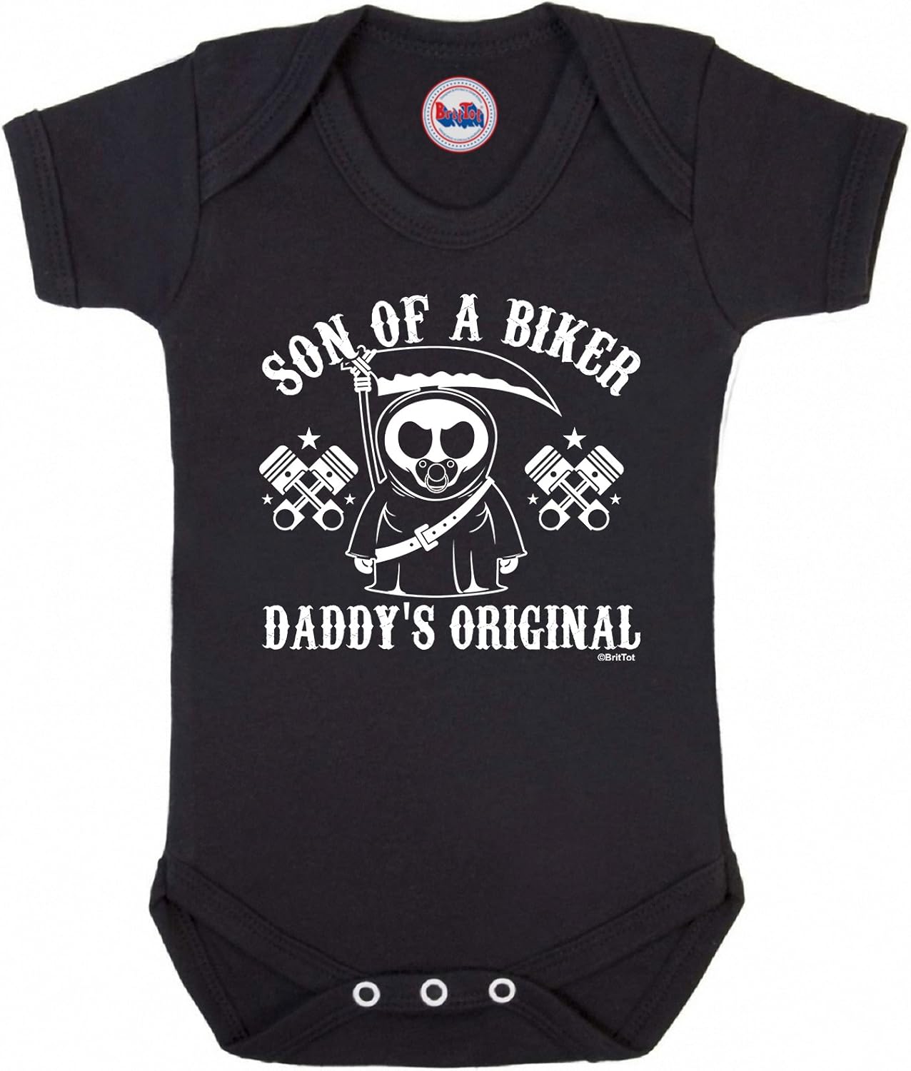 motorbike baby grow