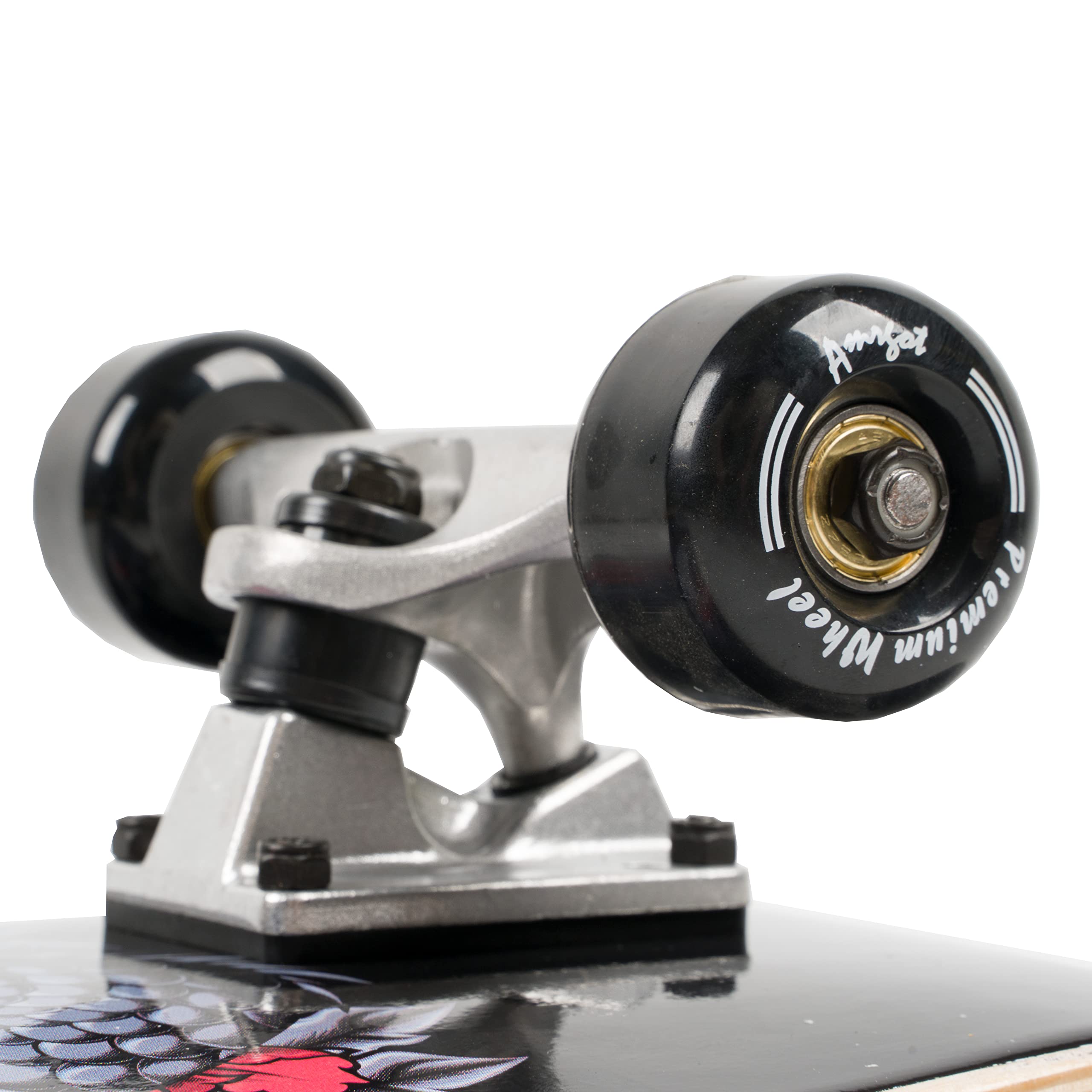 Amrgot Skateboards for Beginners,31 * 8 inches Complete Skateboards for Kids,Boys,Girls and Adults,7 Layer Maple Wood,Double Kick Deck Concave Standard and Tricks Skateboard