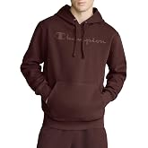 Champion Men's Powerblend Hoodie, Midweight Fleece, Tonal Script Logo