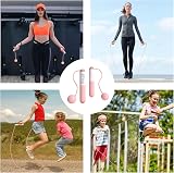 Flintronic Skipping Rope with Counter LED Display Adjustable 280cm Pink view 7