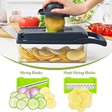 Swetfela 18-in-1 Vegetable Chopper Slicer with 7 Blades view 9