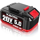 XAVITO Replacement for Bauer 20V Battery 5.0Ah, New Upgraded 4X Longer Runtime, for Bauer 20V Cordless Tools, for Bauer 20V Lithium Battery 1701C-B 1702C-B 1907C-B 2108C-B 2109C-B