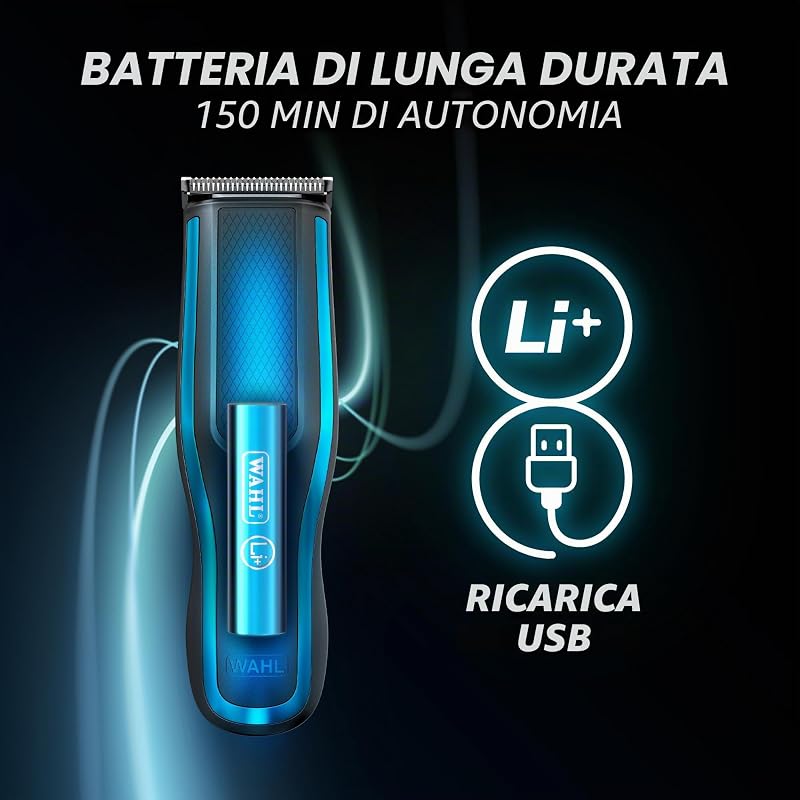 Self Clip 360 Tagliacapelli fai-da-te al litio ricaricabile da uomo