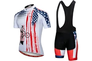 JPOJPO Men's Cycling Jersey,Bicycle Short Sleeve Breathable Cycling Shorts Quick Dry