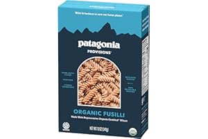 Patagonia Provisions Organic Fusilli Pasta | Regenerative Organic Certified® | Non-GMO | High Fiber & 8g of Protein | (1 Pack)