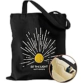 Miss Adola Aesthetic Canvas Tote Bag with Inner Pocket for Women, Cloth Cotton Totes Bag with Pattern for Shopping, Gym