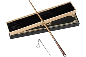 KingVows Magic Wizard Wand Witch Props for Kid Witchcraft Sorcerer Collection Cosplay Accessories with Gift Box (Horn)