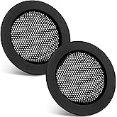 Retisee 2 Pcs Sink Strainer Stainless Steel Kitchen Sink Drain Strainer Basket Cover Mesh Hair Food Catcher, Large Wide Rim of 4.4 Diameter(Matte Black)