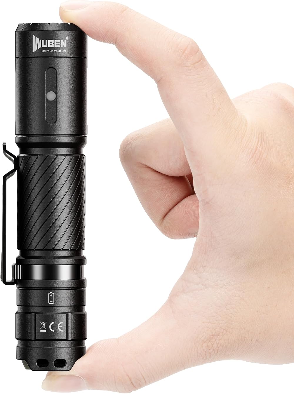 Wuben C3 LED Flashlight 1200 Lumens Rechargeable Type C IP68